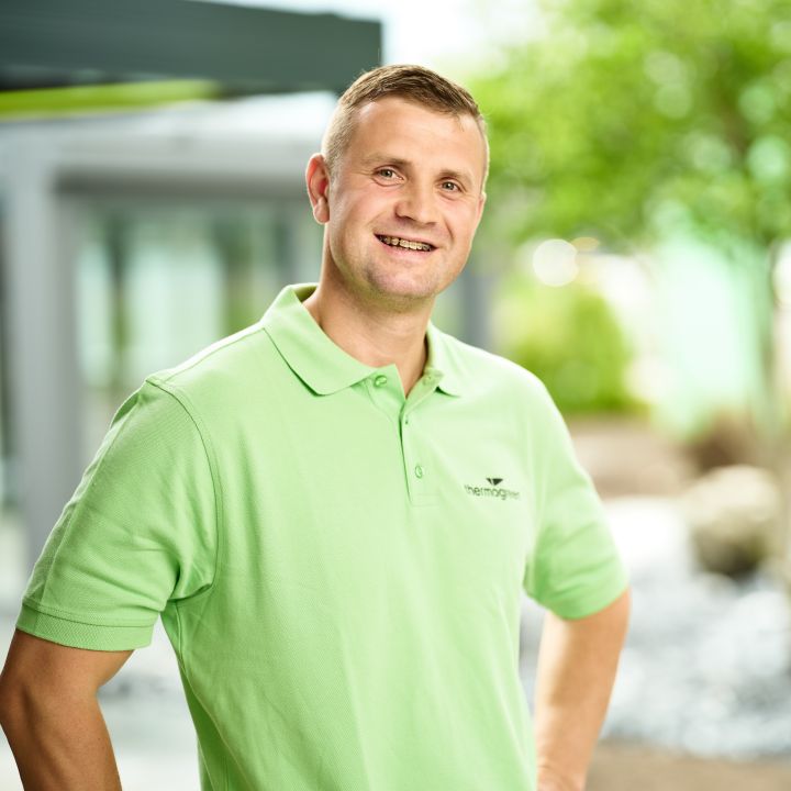 Portrait von Andrej Ridzon, Teamleiter Montage der Thermogreen AG.