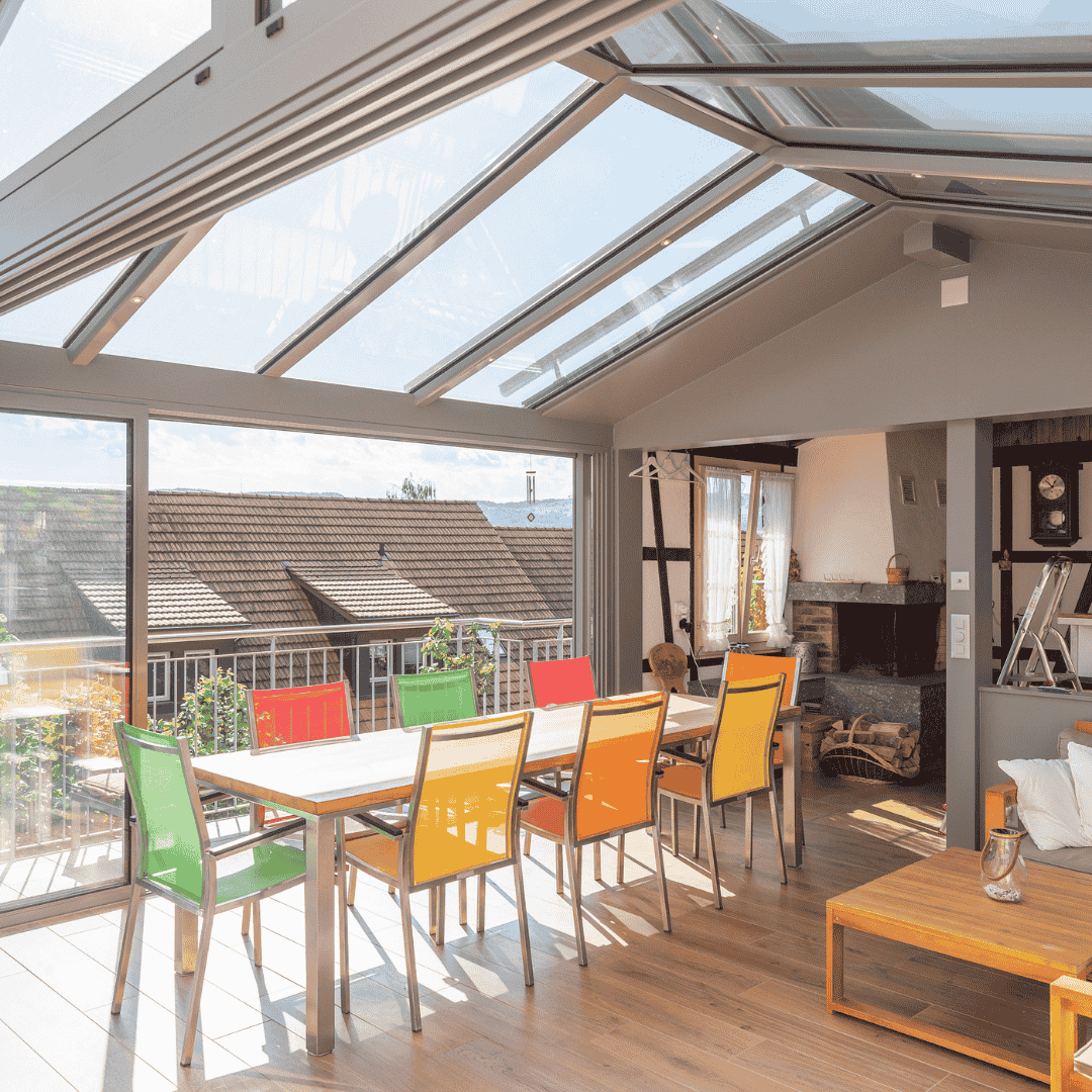 Unbeheizter Wintergarten von Thermogreen, realisiert als Projekt im Kanton Aargau