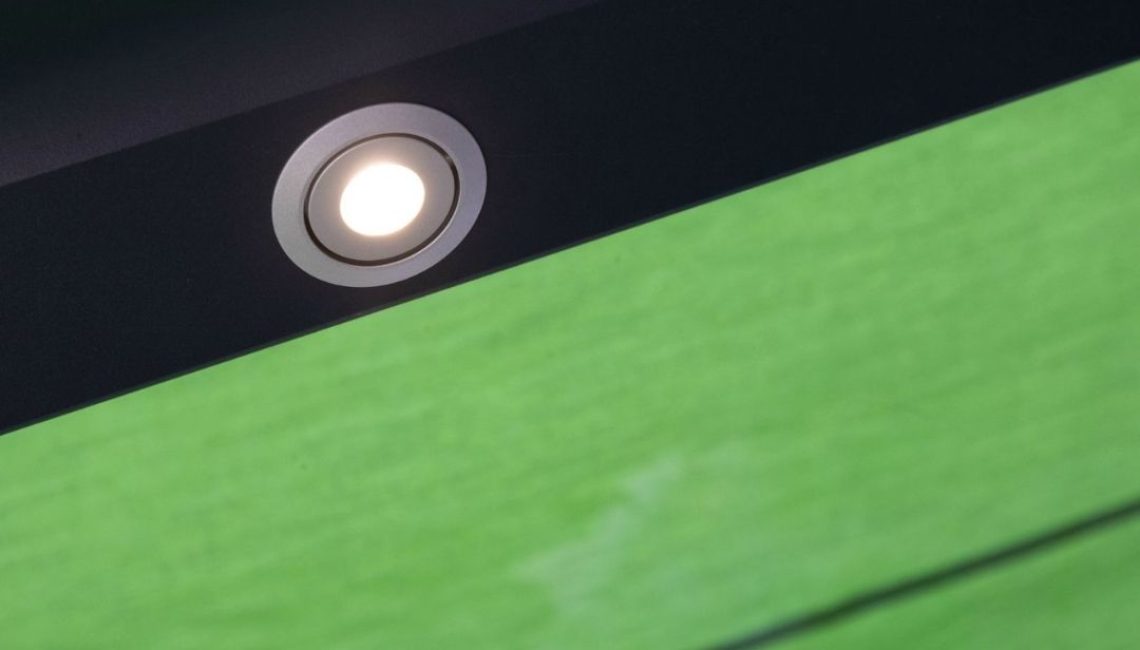 Detailansicht LED-Spot im SGL 1 Glasdach in Bachenbülach