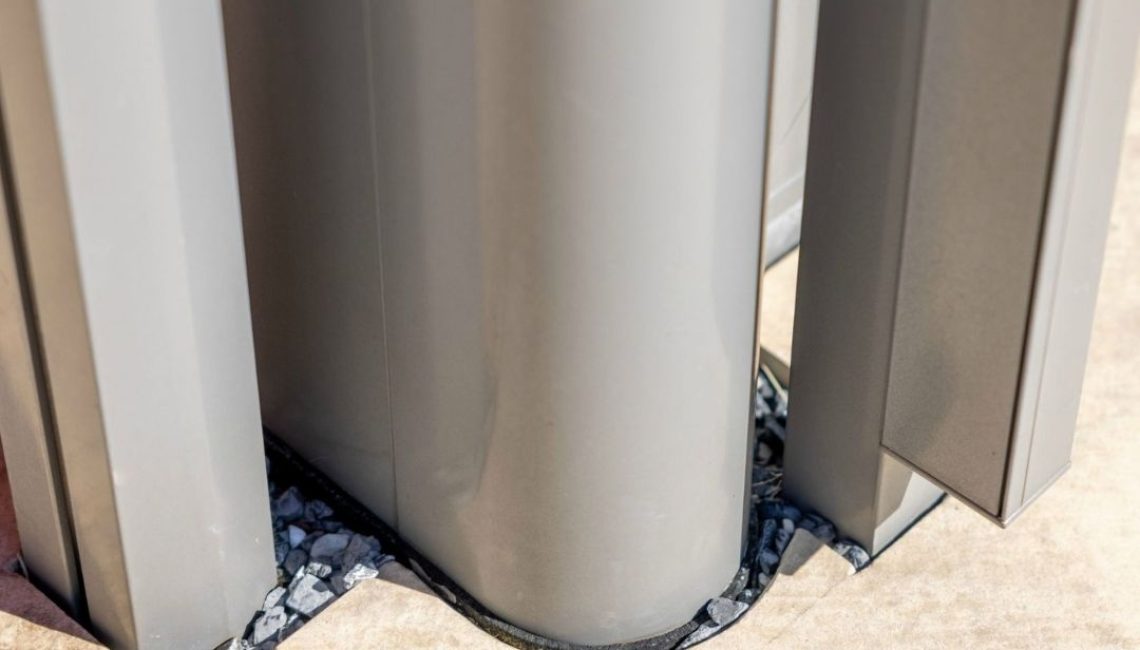 Detailansicht der stabilen Glasdachkonstruktion in Villmergen Aargau